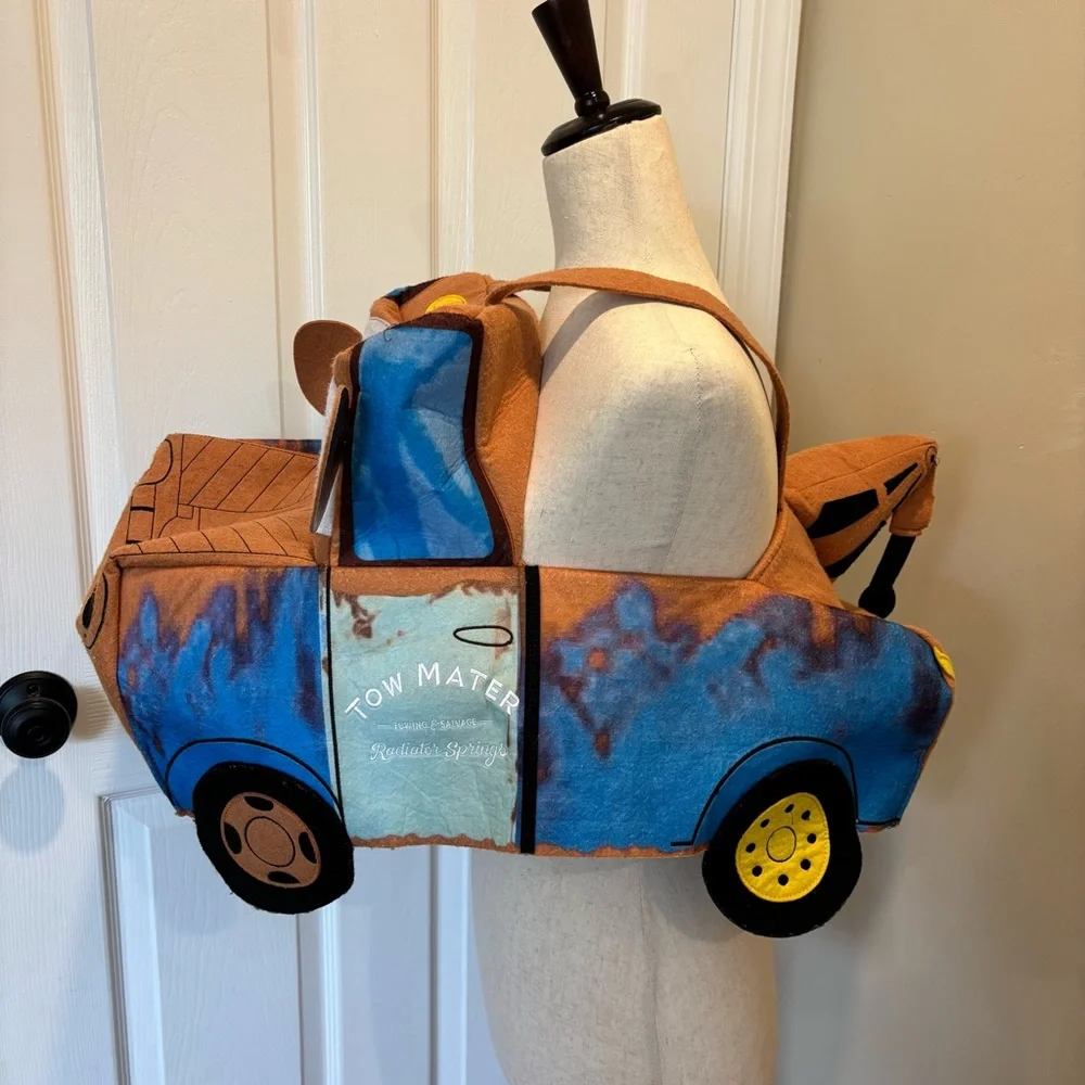 Pottery Barn Kids Disney Cars Mater Halloween Costume S/M - Picture 8 of 10